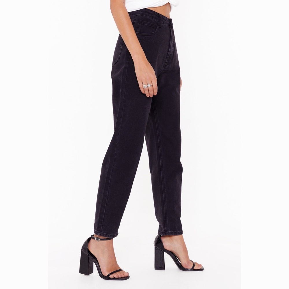 NWT Black High Waisted Mom Jeans